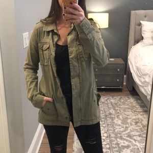 H&M green army jacket